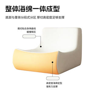 โซฟาฮัน ดูเป่า รุ่นคอมเพรสชั่น สีน้ำตาล โซฟาเดี่ยว ผ้าระบายอากาศดี ทันสมัย สำหรับห้องนั่งเล่น เหมาะสำหรับผู้ใหญ่ - Product Image 4