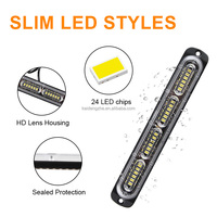 Feux de signalisation latéraux pour camion et voiture Kaidengzhe ABS LED, feux stroboscopiques rouges et bleus LED pour voiture