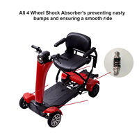 Scooter électrique pliable à 4 roues YR-0320, télécommande, léger, portable, pour personnes âgées