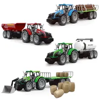 Toptan Diy çiftlik oyun seti 1:32 plastik sürtünme traktör oyuncak çocuklar için 2022