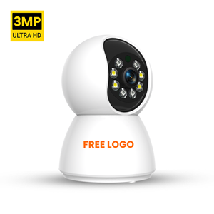 كاميرا سيتونج ثنائية العدسة بزاوية 360 درجة مع خاصية PTZ وإنذار، كاميرا أمان داخلية صغيرة تعمل بالواي فاي مع صوت ثنائي الاتجاه بدقة 3 ميجابكسل - Product Image 1