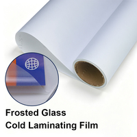 Rouleau de lamination à froid texturé givré de qualité supérieure, adhésif sans bulles pour la protection des œuvres d'art en studio et des signalétique haut de gamme