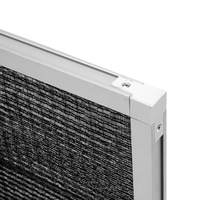 Filtre à poussière grossière en nylon noir et blanc, recyclable et lavable, pour la climatisation centrale, nouveau filtre d'air de retour