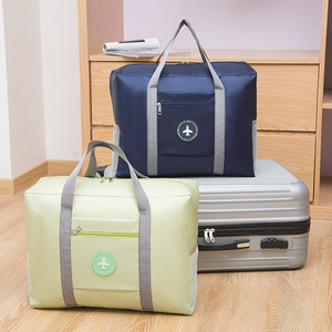 Round Mark Airplane Bag Large Capacity Foldable Travel Bag Unisex Trip Use - Product Image 2