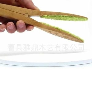 Limpiador de hojas portátil de madera, cepillo de madera maciza para limpieza del hogar, material de bambú - Product Image 2