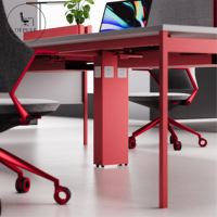 Estación de Trabajo Moderna para Oficina, Escritorio con División de Espacios, Combinable, Modular para 2/4 Personas, Cubículo Personalizable en Tamaño y Color, OEM ODM