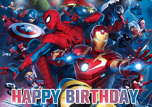 Fondo de tema de <span class=keywords><strong>los</strong></span> <span class=keywords><strong>Vengadores</strong></span> Fondo de fiesta de superhéroe <span class=keywords><strong>Banner</strong></span> de fondo para niños Decoraciones de feliz cumpleaños - Product Image 6