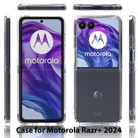 Étui transparent de luxe compatible avec Motorola Razr 70 Ultra 5G, étui pliable en acrylique rigide résistant aux chocs de qualité supérieure