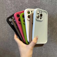 Coque de téléphone en Silicone bonbon souple de luxe pour iphone 11 12 13 14 15 Plus Pro Max protecteur de caméra couverture arrière