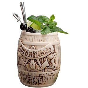 Tazas Tiki <span class=keywords><strong>de</strong></span> Porcelana Modernas <span class=keywords><strong>Personalizadas</strong></span> al por Mayor, 13 oz (400 ml), Empaquetadas en Caja, Accesorios para <span class=keywords><strong>Cerveza</strong></span> y Cócteles, Diseño <span class=keywords><strong>de</strong></span> Coco Hawaiano - Product Image 1