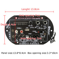 Carte d'amplification analogique T9-II 30W avec 2 micros, affichage, USB, TF, mixeur 220V pour la maison
