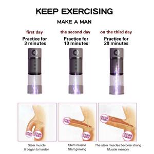 自动男性手淫器5振动5吮吸模式口袋阴部性玩具男性阴茎增大泵振动器 % - Product Image 6