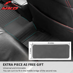 Tapis de sol de voiture en Latex, gris, toutes saisons, 5 pièces, Style IKON, imperméables, adaptés à Honda Accord 2008 – 2012 - Product Image 6