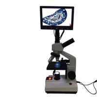 Mikroskop Biologi Komponen Laboratorium dengan Layar LCD 7 inci, Termostat, dan Penerangan LED, Grosir OEM