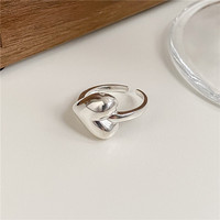 Ada Jewelry - Bagues en argent 925 - Argent sterling - Style coréen - Bague en forme de cœur tendance - Vente en gros