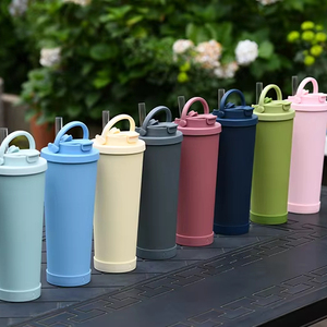 Nuevo Vaso Térmico de Gran Capacidad de 830 ml con Asa Conveniente y Doble Boca para Beber, Vaso de Agua con Popote de Orificio Grande 2026 - Product Image 1