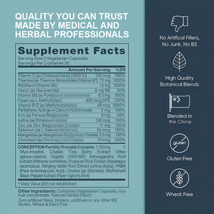 Cápsulas de fertilidad femenina Suplementos de refuerzo de hierbas saludables Píldoras de fertilidad para el <span class=keywords><strong>embarazo</strong></span> de las mujeres No para adolescentes - Product Image 2