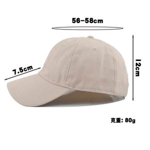 Casquette de baseball unisexe colorée en coton doux de style coréen, broderie de logo personnalisée, sportive, polyvalente, protection solaire, 6 panneaux, métal - Product Image 3