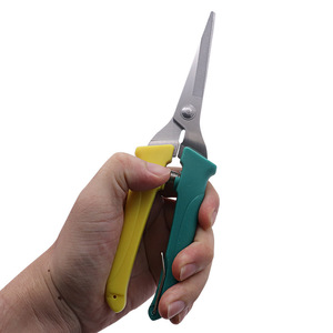 Tijeras de Podar de Acero Inoxidable con Mangos Amarillo-Verdes, Herramienta para Recoger y Entresacar Frutas de 10-20 mm - Product Image 2