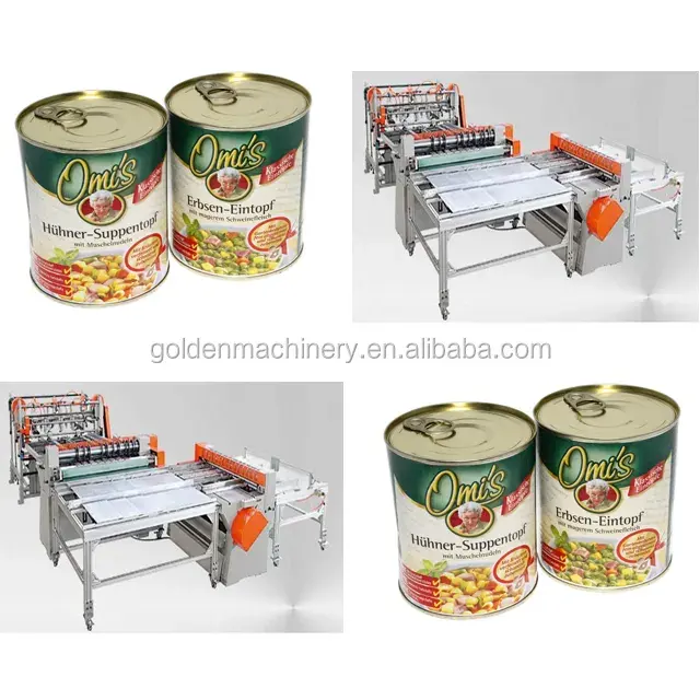 Automatic Tin Can Food Packaging Machine Tin Can Making Machine Production Line Can Sealing Machine