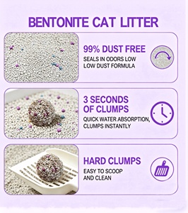 Fabricant chinois de litière pour <span class=keywords><strong>chat</strong></span>, service OEM, litière pour <span class=keywords><strong>chat</strong></span> en bentonite à faible teneur en poussière, absorption rapide, sans poussière, multi-parfums, faible émission de poussière, pour <span class=keywords><strong>chat</strong></span> - Product Image 2