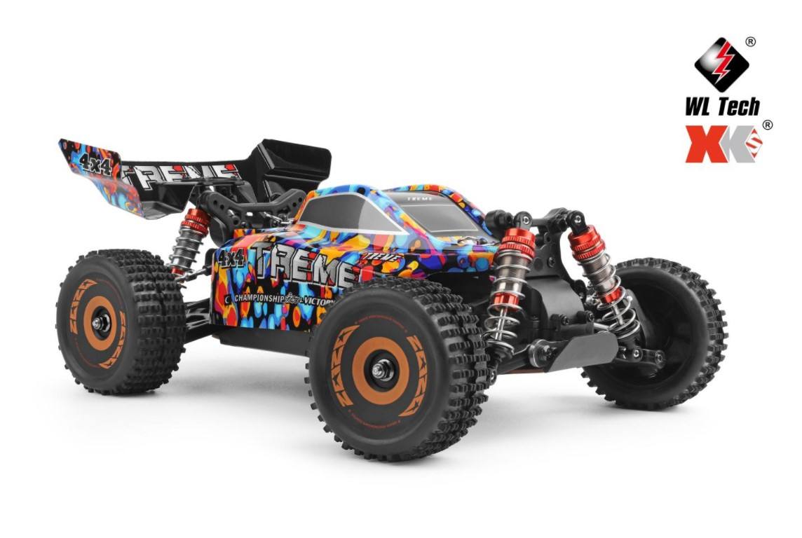 HOSHI Wltoys 184016 RC Car - 4WD Brushless 75KM/H, 2 Batteries