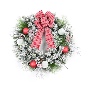 Guirnalda de Decoración Navideña de Alta Calidad, Coronas Verdes Artificiales de 30 Pulgadas, Corona Navideña Ecológica - Product Image 2