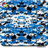 Film PVA hydrographique camouflage et motif arbre Tsautop 50 cm pour impression par transfert d'eau sur plastique, métal et céramique
