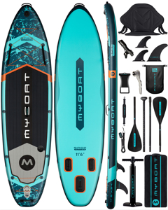 ขายส่งกระดานยืนพายแบบเป่าลมขนาด 11'6''x34''x6'' ผลิตจากวัสดุดรอปสติทช์ ผลิตในจีน รุ่น MY01/02 ดรอปสติทช์ - Product Image 1
