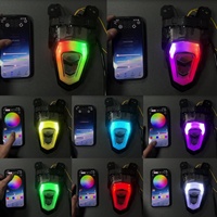 Feu arrière LED pour moto LAVITIN avec contrôle par application mobile pour Yamaha Y16ZR LC135 V8, clignotant, feu stop, 7 couleurs