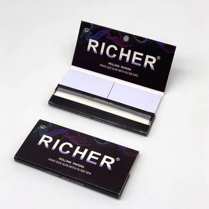 Papel de liar de cáñamo blanco refinado de marca con filtros de goma arábiga natural sin blanquear, estilo sencillo, OEM para accesorios - Product Image 2