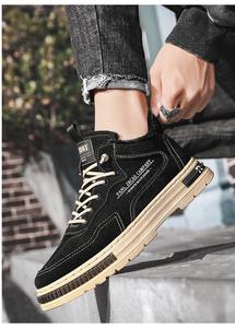 Zapatillas de Trabajo de Caña Alta para <span class=keywords><strong>Hombre</strong></span>, Color Negro y <span class=keywords><strong>Beige</strong></span>, OEM ODM, Logotipo/Color/Material Personalizados, con Cordones, Forro de Piel, Estilo Casual, Venta al Por Mayor - Product Image 4