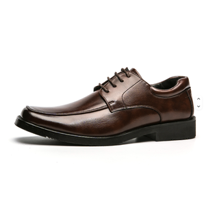 Chaussures marron à bout pointu avec lacets, semelle extérieure en caoutchouc antidérapante, semelle intermédiaire en TPU, tige en tricot, adaptées à toutes les saisons - Product Image 5