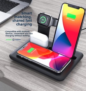 <span class=keywords><strong>Cargador</strong></span> Inalámbrico 4 en 1 para Teléfono Móvil, Estación de Carga Magnética de Carga Rápida de 15 W para Múltiples Dispositivos <span class=keywords><strong>Apple</strong></span> - Product Image 2