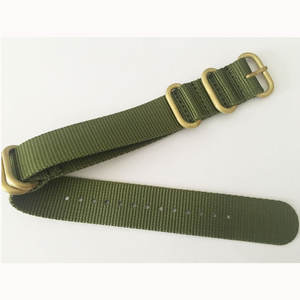 สายนาฬิกาไนล่อนแข็งพร้อมห่วงทองเหลืองสายนาฬิกาจากโรงงานสายรัดผ้าใบ - Product Image 2