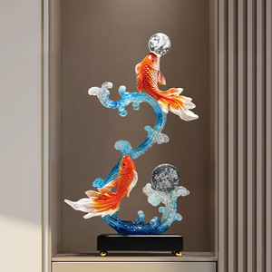 ของตกแต่งบ้านสไตล์จีน ทำจากเรซิ่น สำหรับตกแต่งทางเข้าบ้าน ปีใหม่ หรูหรา ทันสมัย ตู้วางทีวีและไวน์ ของขวัญขึ้นบ้านใหม่ สำหรับห้องนั่งเล่น - Product Image 4