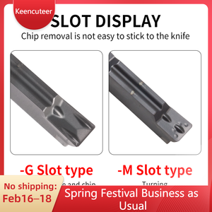 Yz735 प्रीमियम हार्ड मिश्र धातु कार्बाइड ग्रोविंग इंसर्ट-mgmn 150/200/300 m/400 cnc sloting उपकरण - Product Image 5