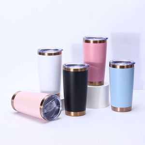 Seau à glace isotherme pour voiture en acier inoxydable 304, plaqué cuivre et or, 20 oz, avec revêtement plastique pulvérisé, vente en gros - Product Image 1