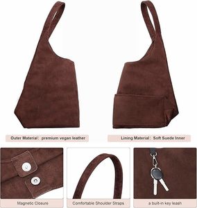 <span class=keywords><strong>2026</strong></span> Yeni Moda İç Cepli Tote Çantalar Retro Vegan Deri Bol Omuz Çantası Seti Kadın Çantası - Product Image 4