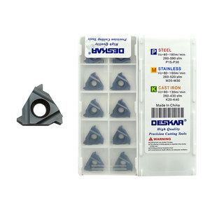 Cho deskar <span class=keywords><strong>CNC</strong></span> <span class=keywords><strong>Blades</strong></span> mô hình 06er/06ir <span class=keywords><strong>ISO</strong></span> loạt ren Carbide rắn công cụ cắt cho <span class=keywords><strong>CNC</strong></span> Lathe tùy chỉnh OEM hỗ trợ - Product Image 1
