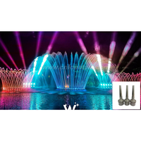 Boquillas de Acero Inoxidable 304 de Alta Calidad para Fuentes de Agua Musicales Comerciales Modernas con Control DMX512 para Exteriores
