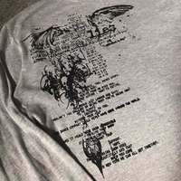 Camiseta de Hombre, Nueva Colección Otoño, Estilo Gótico Y2K, Diseño Gráfico Americano Vintage, Talla Grande, Informal, Venta al Por Mayor, Logotipo de Marca Personalizado
