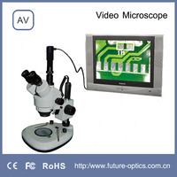 Caméra de microscope vidéo analogique NTSC 640x480 60fps avec sortie TV et adaptateur C-Mount pour inspection industrielle de circuits imprimés et de laboratoire