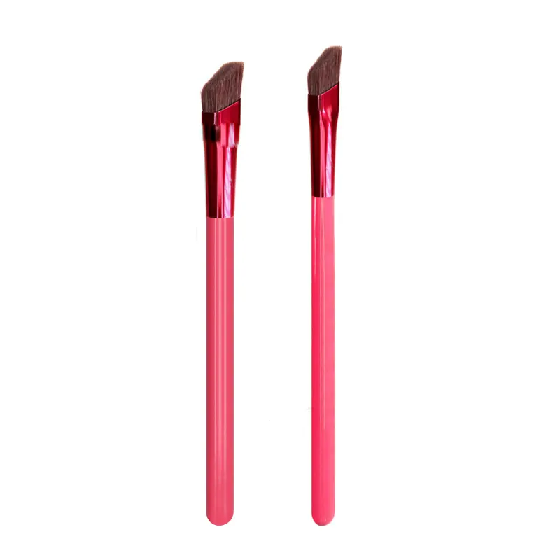 Latest Product Rose Red Wild New Eyebrow Brush Custom Private Label Multi-Purpose Eyebrow Squared Off Angled Concealer Brush