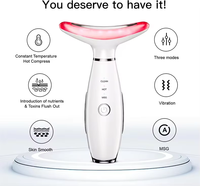 Masseur de cou anti-âge Dolphin pour un massage relaxant, réduit les tissus relâchés, lisse les ridules, active la nutrition de la peau
