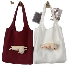 Bolso de Hombro de Lona de Algodón Estilo Bohemio Vintage para Mujer, con Cierre de Cremallera, Reutilizable y Ecológico para Estudiantes, Venta al Por Mayor - Product Image 1