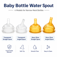 Tétine pour bébé en silicone liquide sans BPA, transparente, fabricant OEM, moule personnalisé disponible pour les biberons