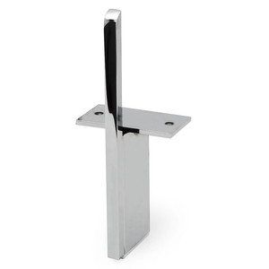 Chiave per gambe in metallo h210 cromata con piastra e asta decorativa dritta. - Product Image 1