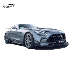 Pare-chocs de voiture pour <span class=keywords><strong>Mercedes</strong></span> Benz AMG <span class=keywords><strong>GT</strong></span>, mise à niveau au kit de carrosserie, série noire, 4 pièces - Product Image 2