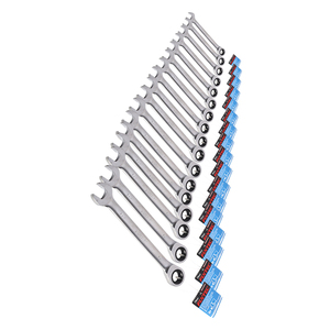 Juego de Llaves Combinadas de Trinquete de Cabeza Fija FIXTEC de 72 Dientes, 6mm-27mm, CRV, Modelo FHRCW06-FHRCW27 - Product Image 3